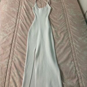 Windsor White Spaghetti Strap Slip Maxi Dress